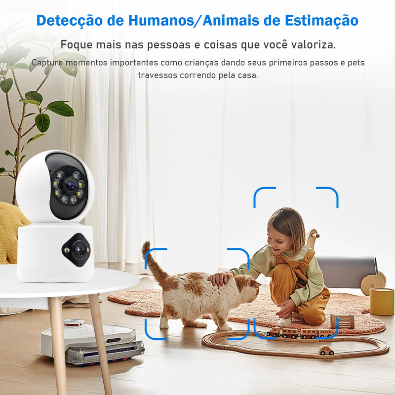 Câmera de Monitoramento Interno COIBEU com Tecnologia de Dupla Câmera