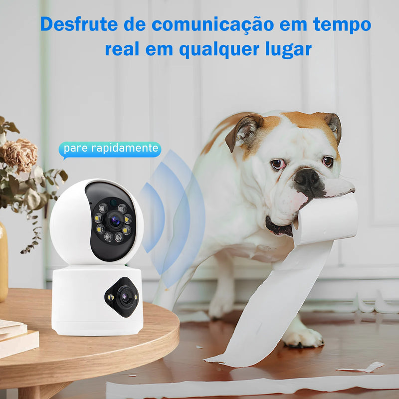 Câmera de Monitoramento Interno COIBEU com Tecnologia de Dupla Câmera