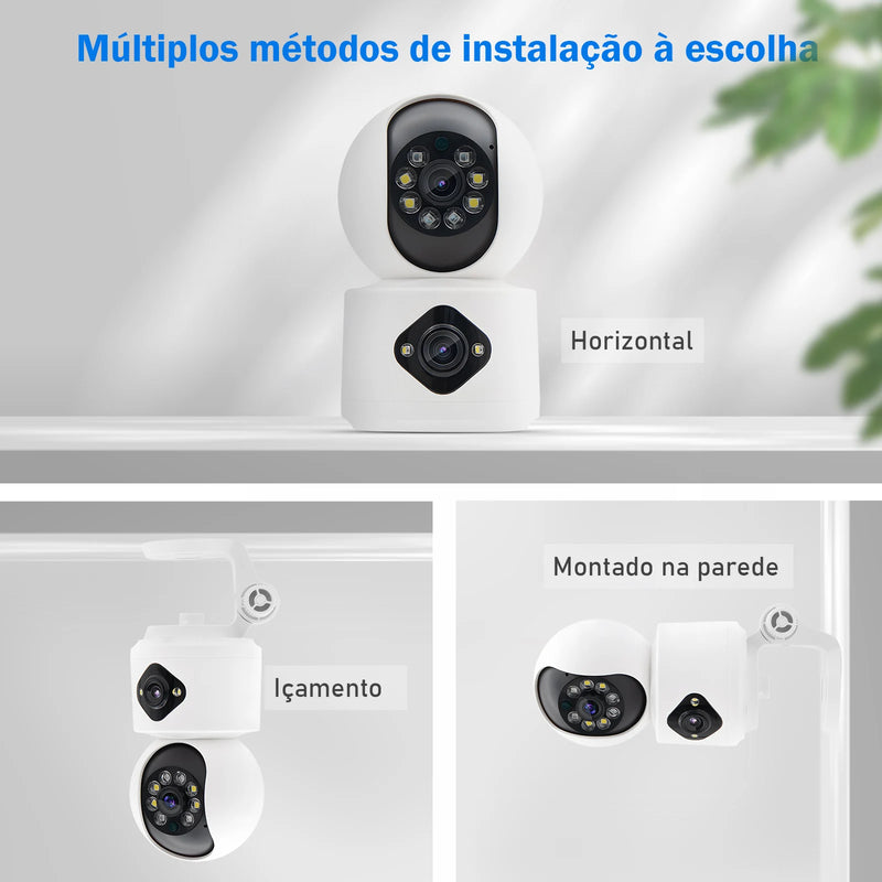 Câmera de Monitoramento Interno COIBEU com Tecnologia de Dupla Câmera